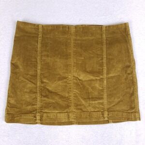 Wild Fable Mustard Gold Corduroy Mini Skirt 16